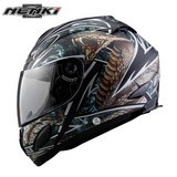 Nenki Full Face Helmet Chopper Cruiser Street Motorbike Riding Racing Dot Clear Lens Men Women
